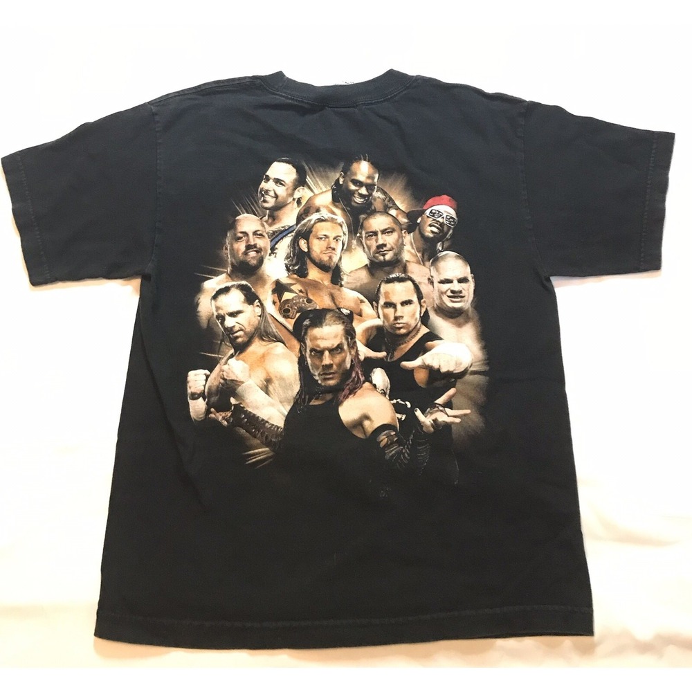 Vintage WWE T Shirt Youth L 32" Black Raw Undertaker Cena‎ Mysterio Smack Down - Picture 6 of 9